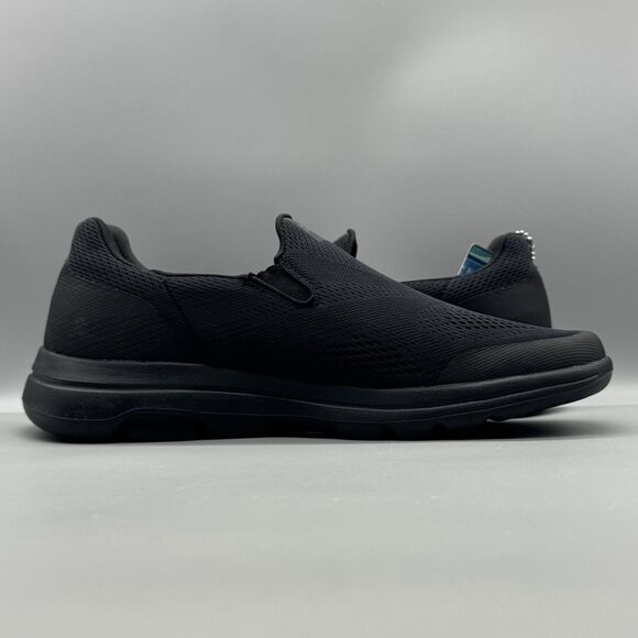 SKECHERS MEN GO WALK SLIP-ON WALKING SHOE SIZE 11 BLACK LIGHTWEIGHT CASUAL - Picture 7 of 12